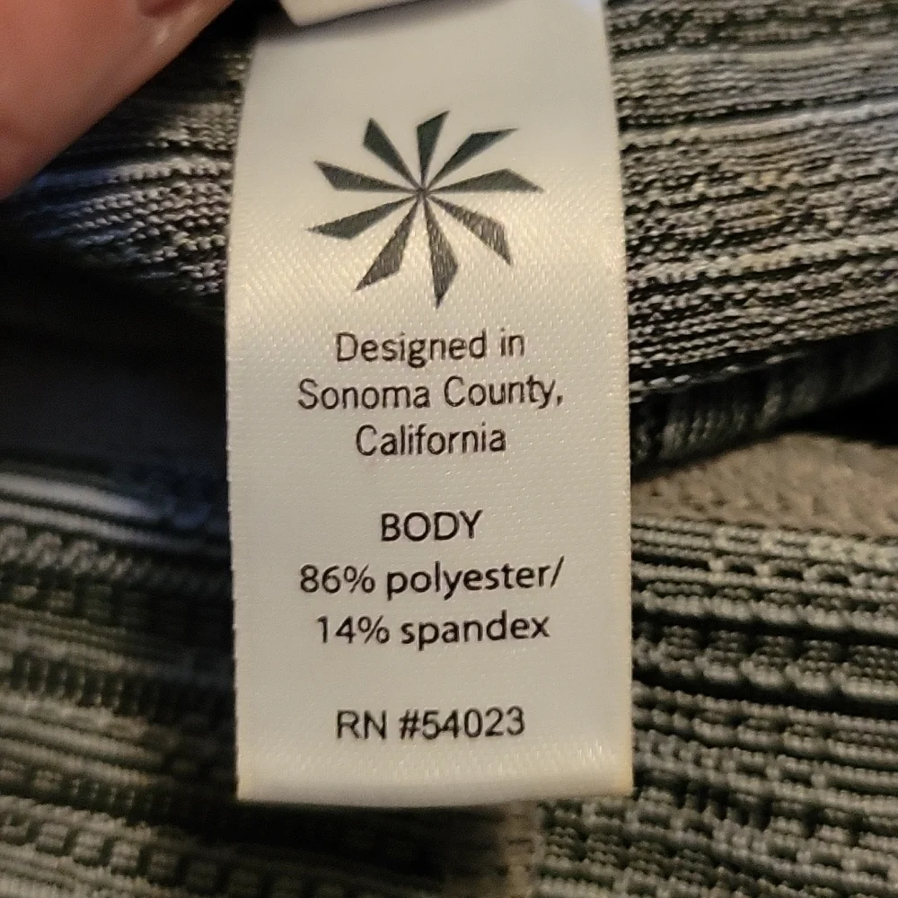 Athleta Leggings Jacquard Chaturanga‎ Textured Grey Black XS 455973-03